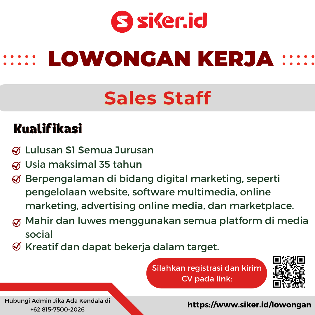 Sales Staff - PT Bisnis Rakyat Indonesia